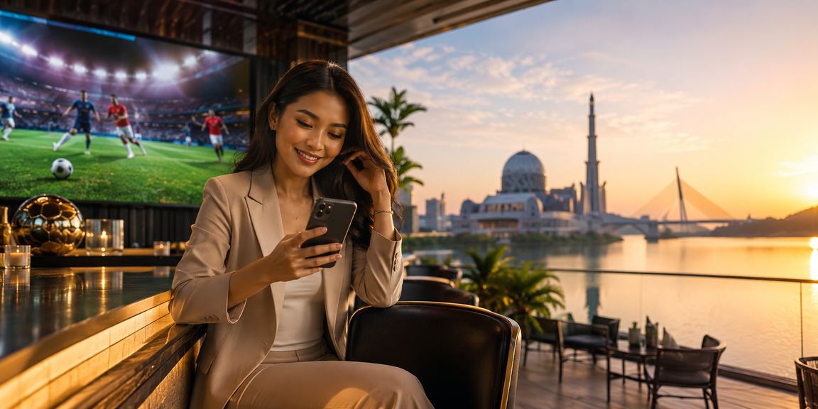 Suasana pertaruhan bola sepak langsung bergaya Melayu di Putrajaya melalui platform 4d888